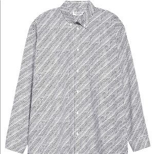 Balenciaga Logo Poplin Button-Down Shirt *New